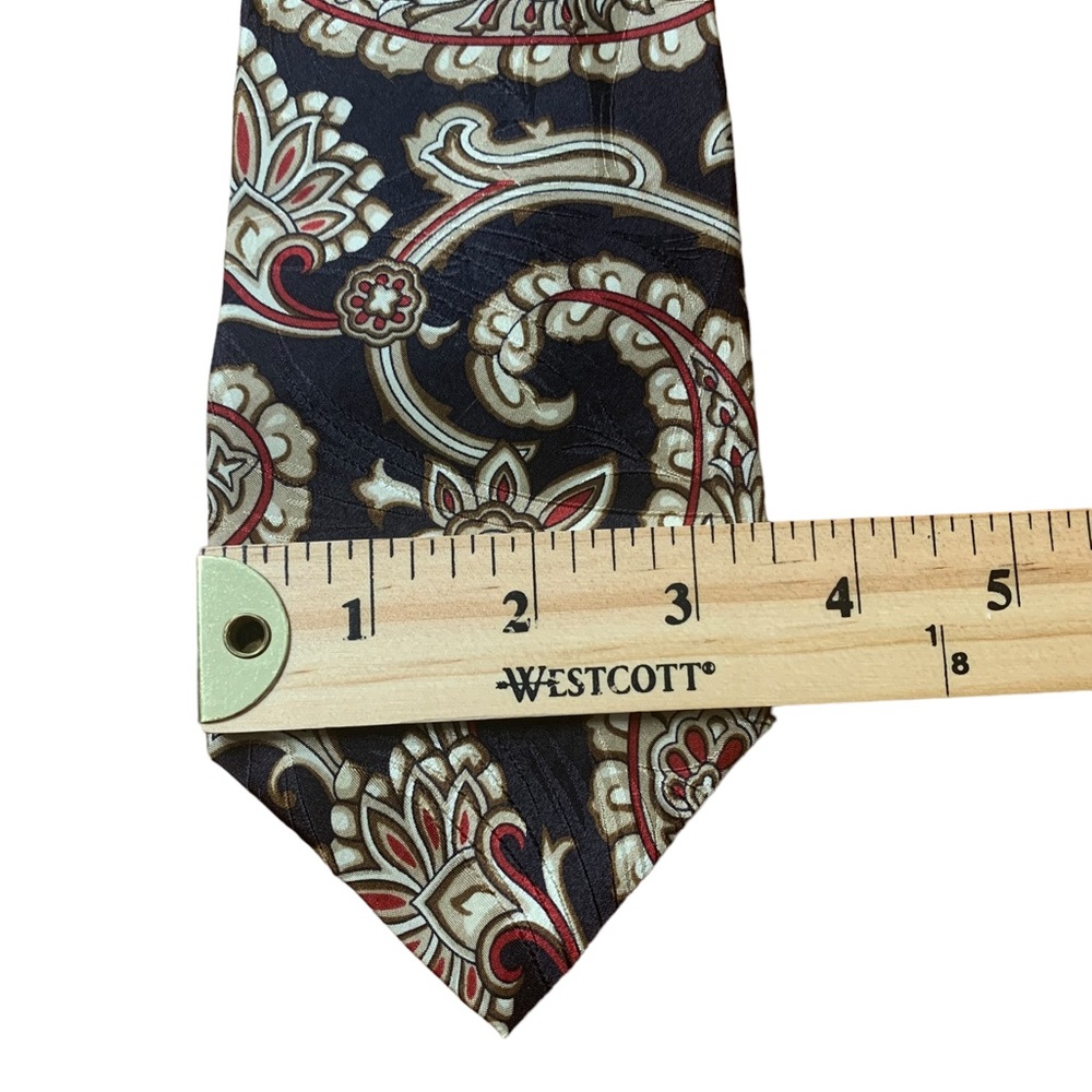 Christian Dior Monsieur Paisley Print Silk Tie - Picture 6 of 7